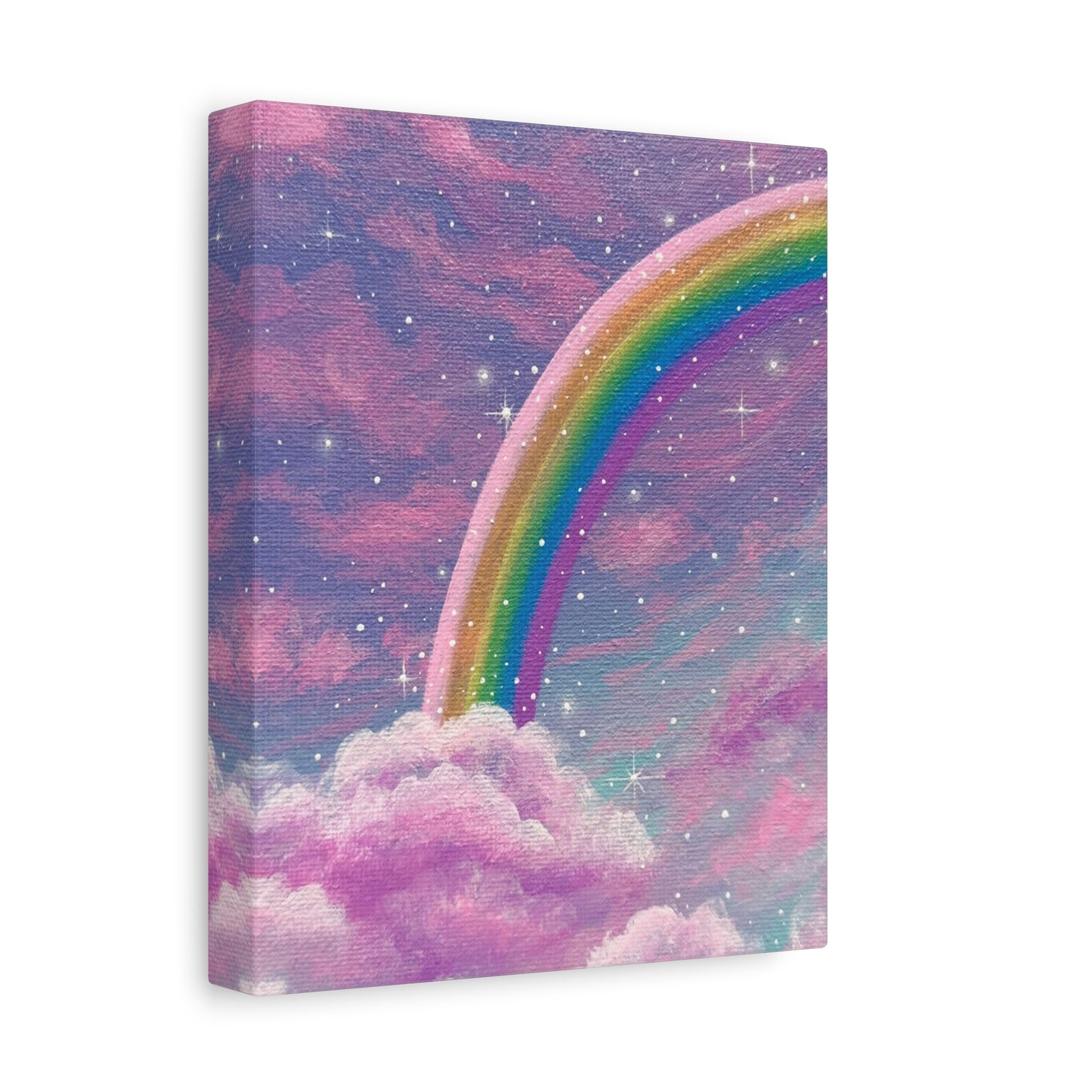 dreamy rainbow and clouds - art print