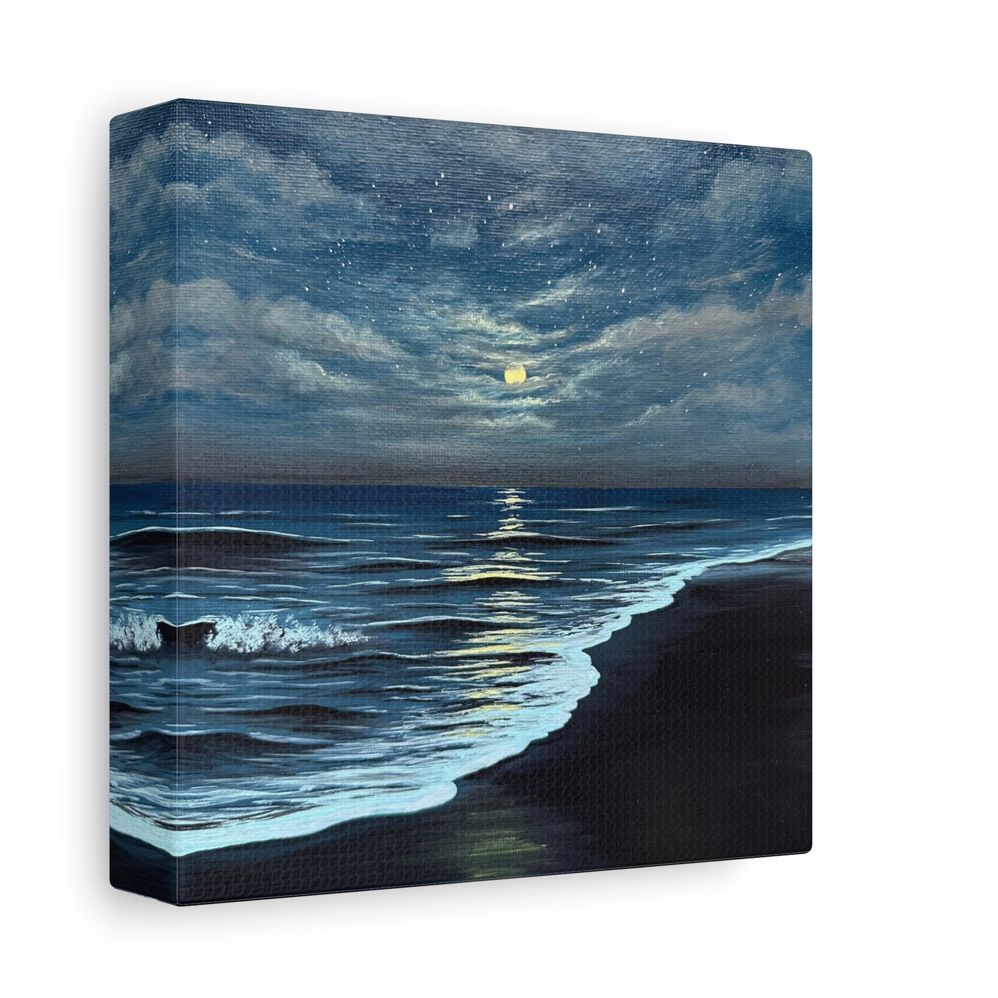 shimmering moonlit seascape - art print