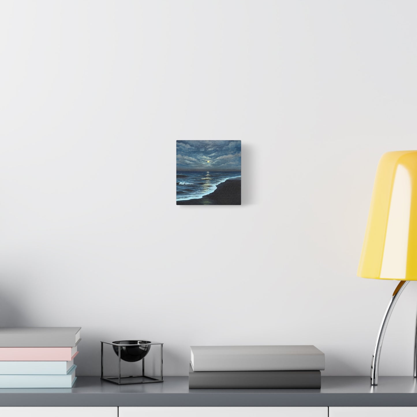 shimmering moonlit seascape - art print