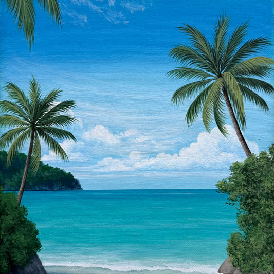 beneath the palms