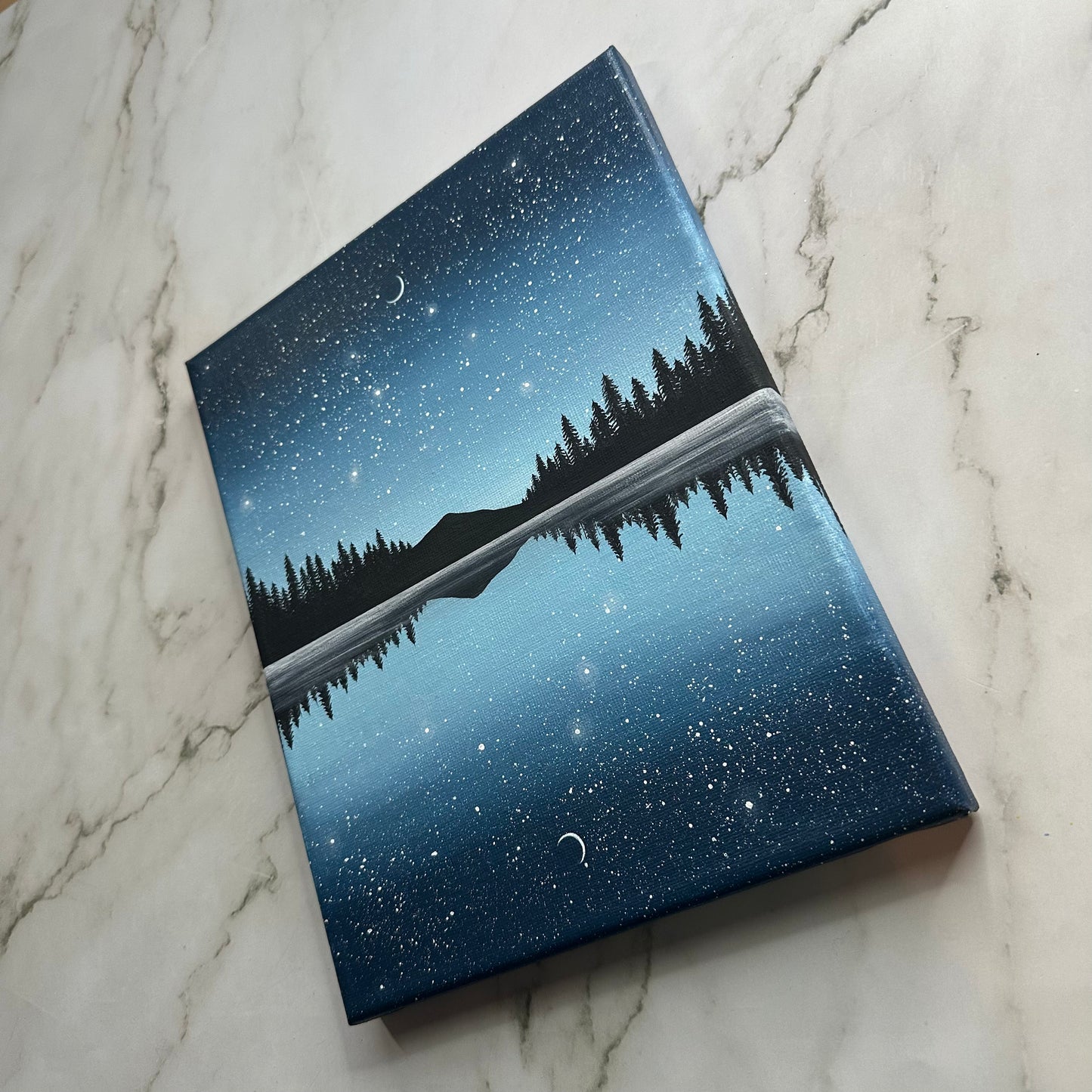 starry blue night sky