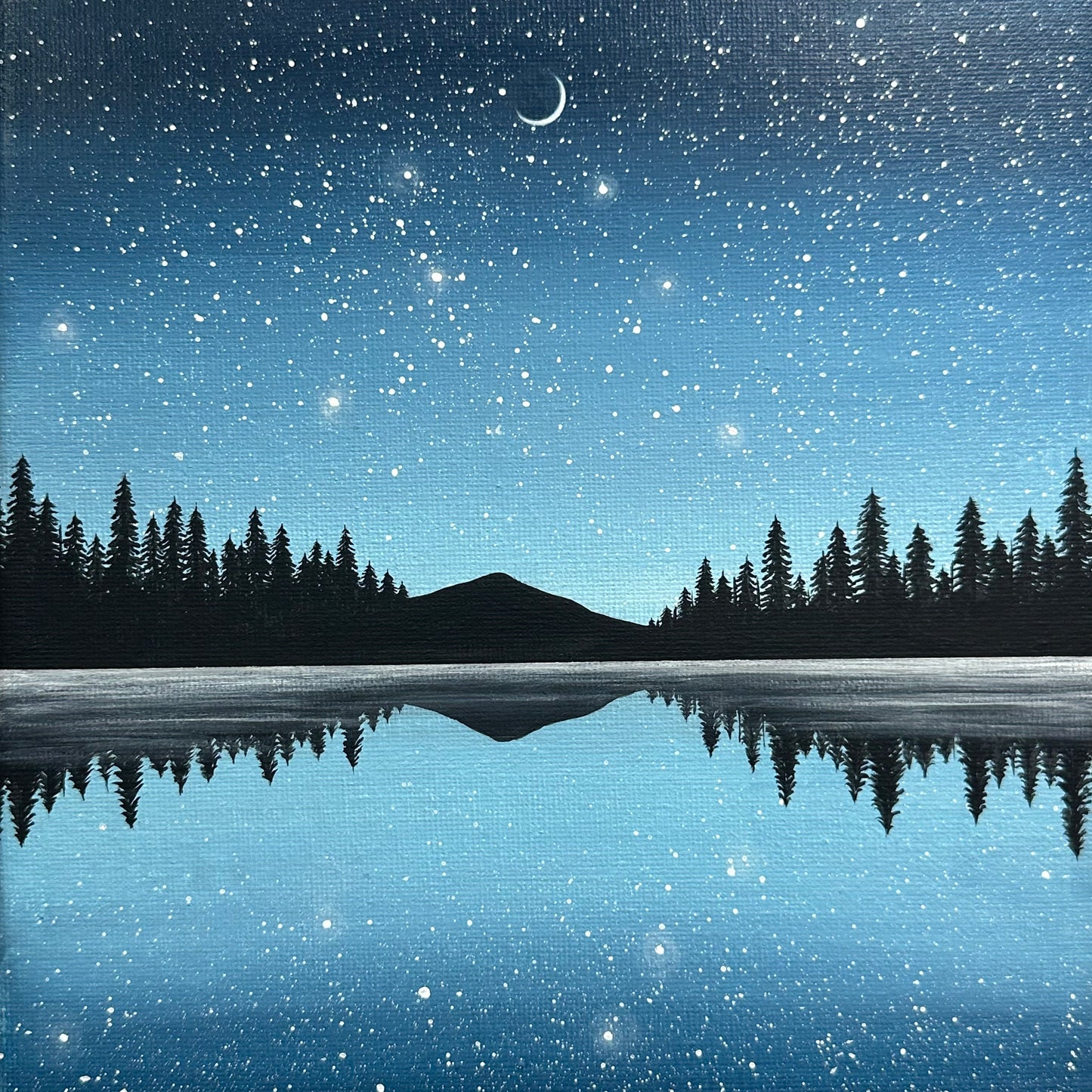 starry blue night sky