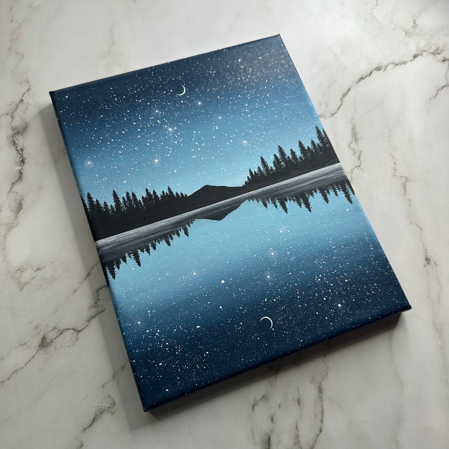 starry blue night sky