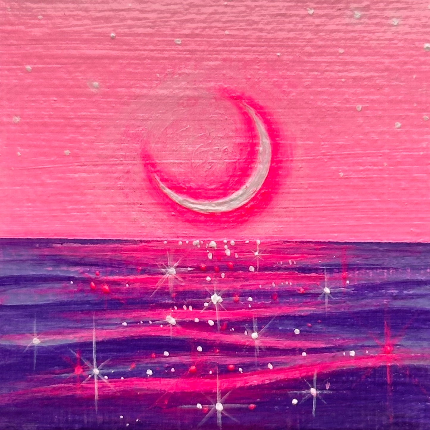 mini dreamy moon & sea with easel