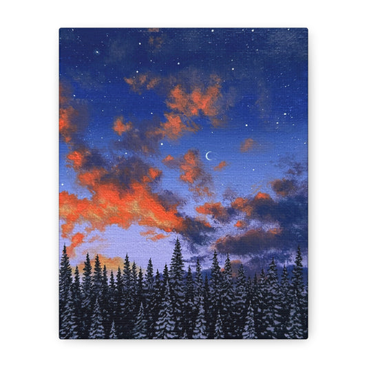 winter’s twilight - art print