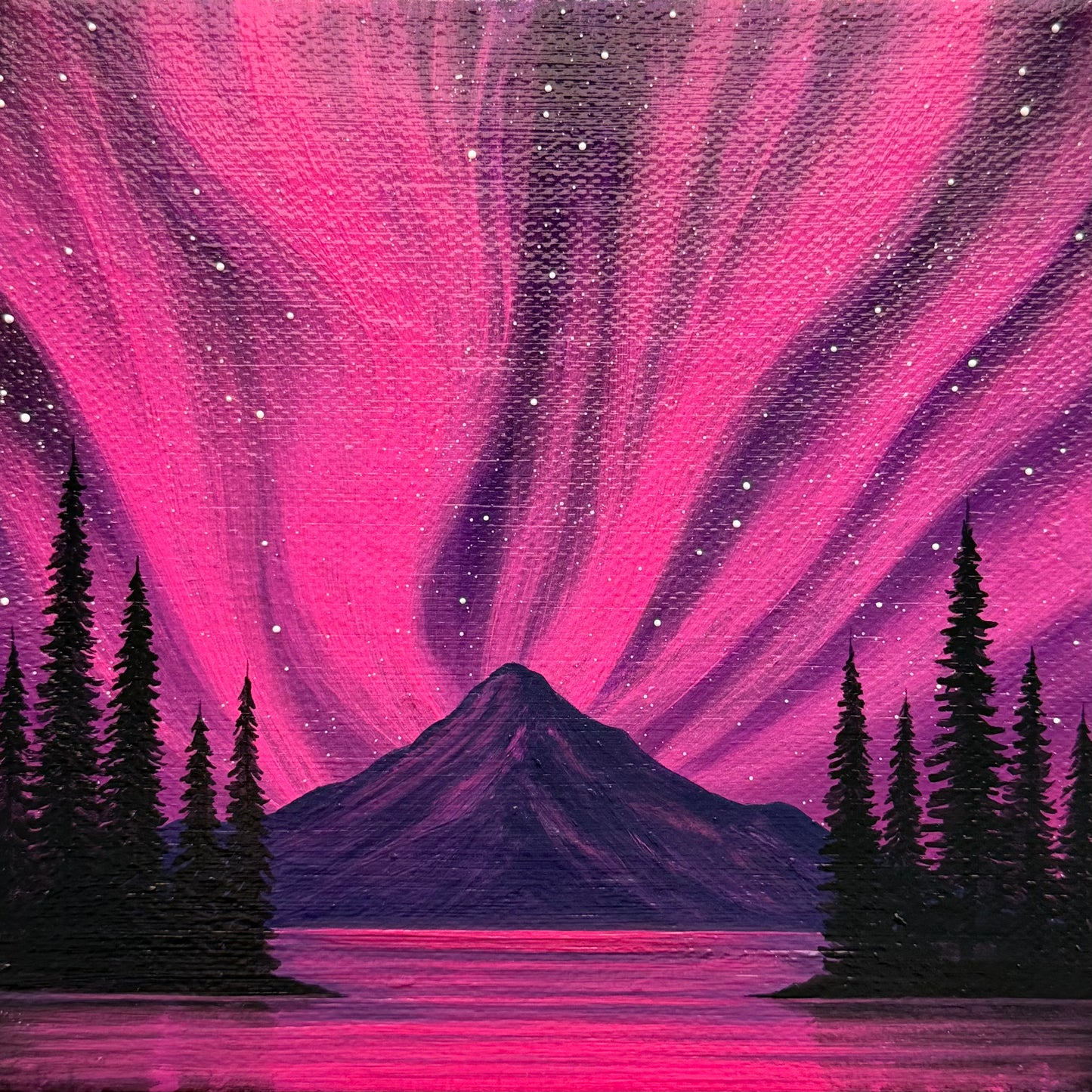 magenta aurora
