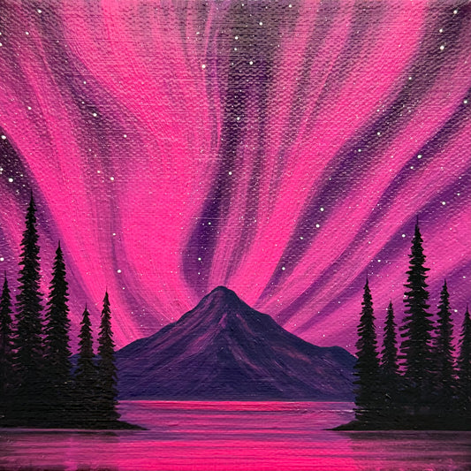 magenta aurora