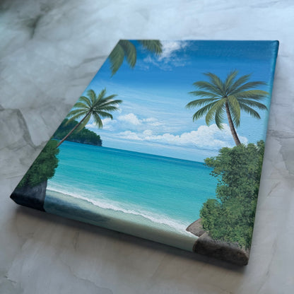 beneath the palms