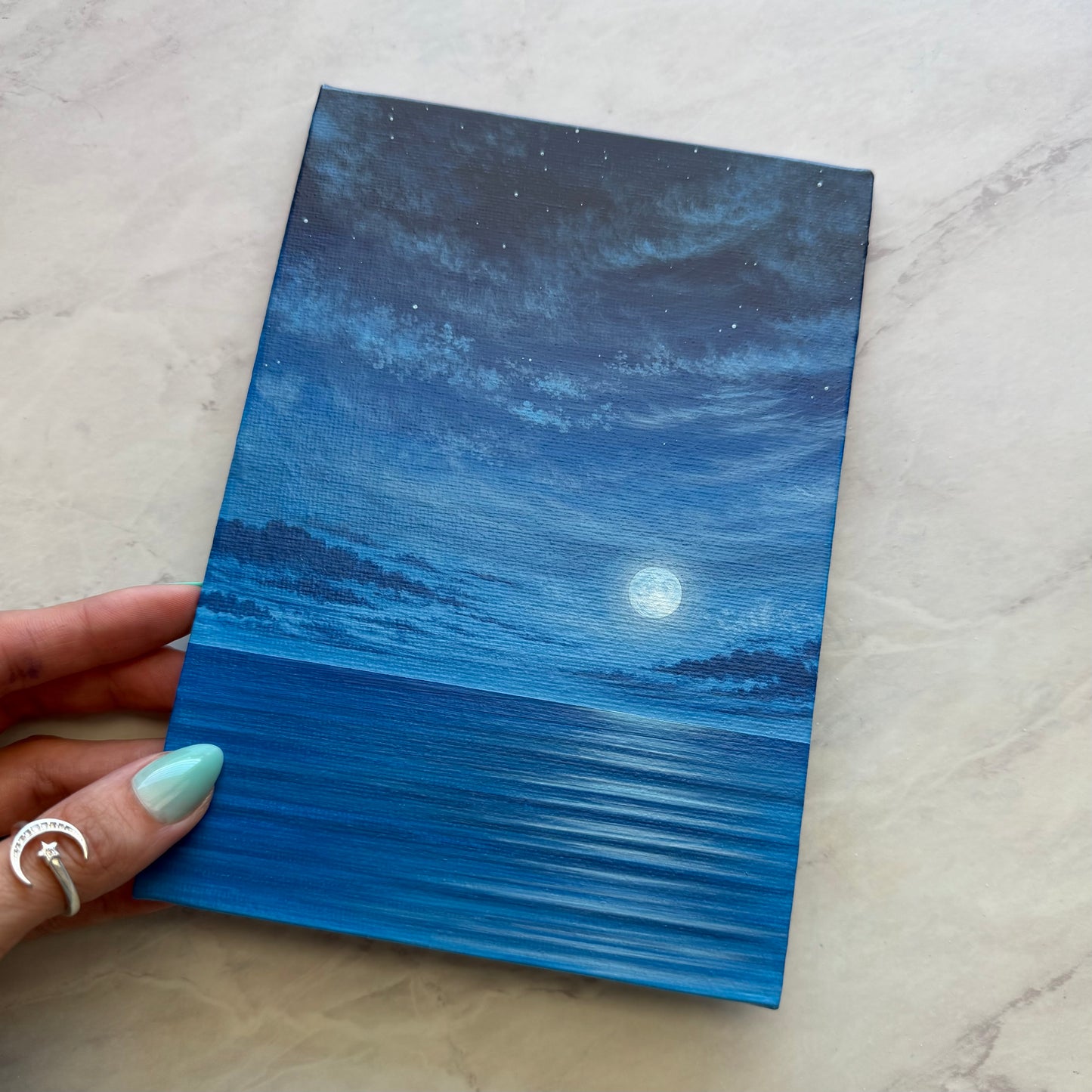 moonlight on the waves