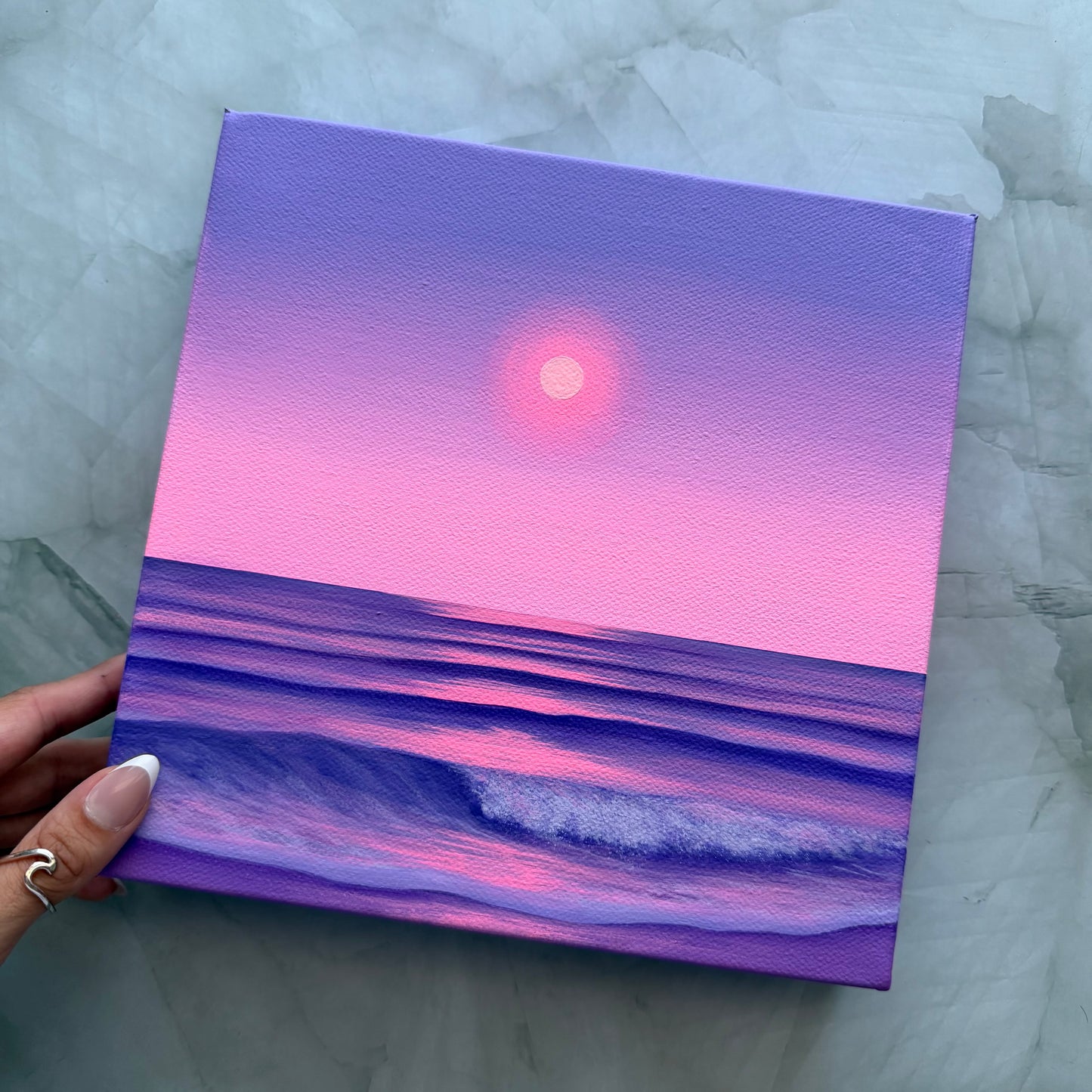 dreamscape in violet and rose