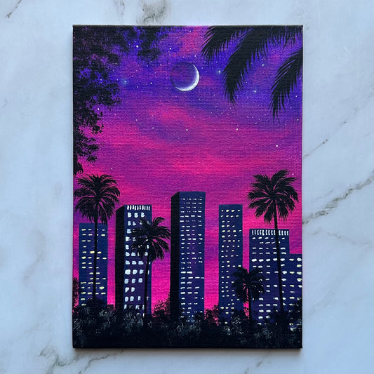 aesthetic city sunset