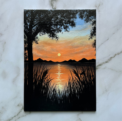 aesthetic fall sunset