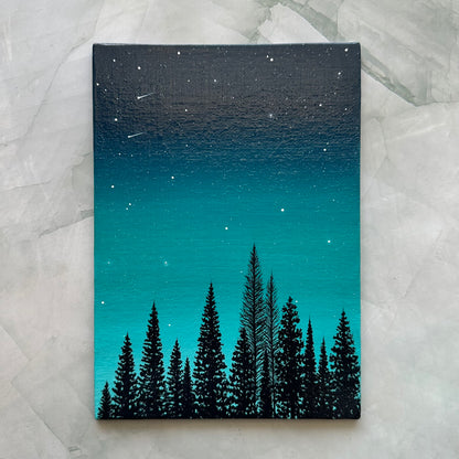beneath the aqua sky