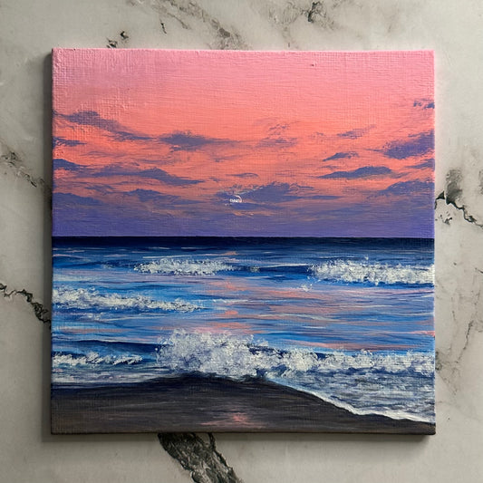 serene seascape sunset