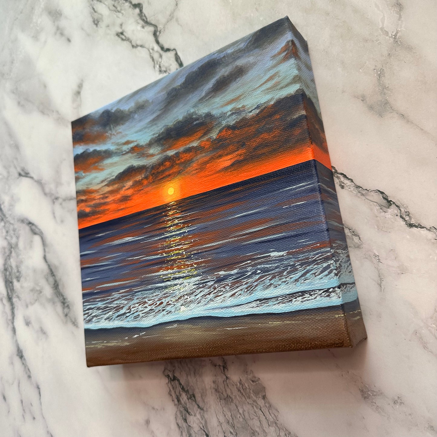 orange seascape sunset