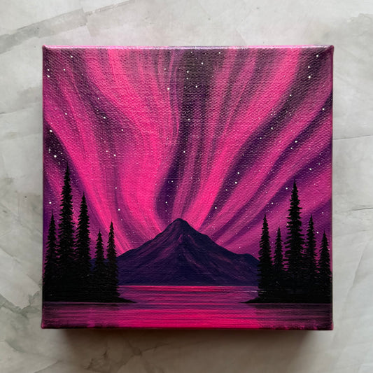 magenta aurora