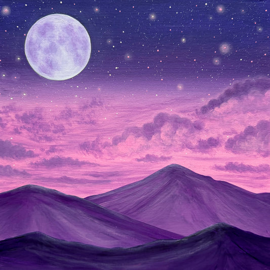 dreaming beneath a lilac sky