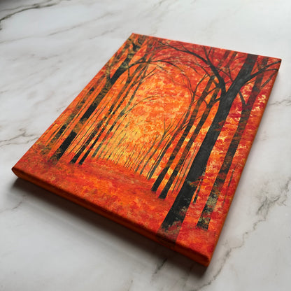 vibrant fall forest