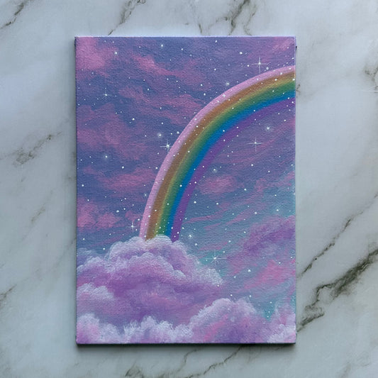 dreamy rainbow and clouds