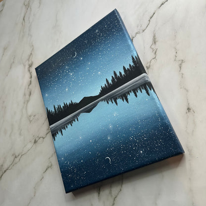 starry blue night sky