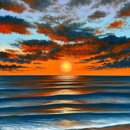 ocean in orange