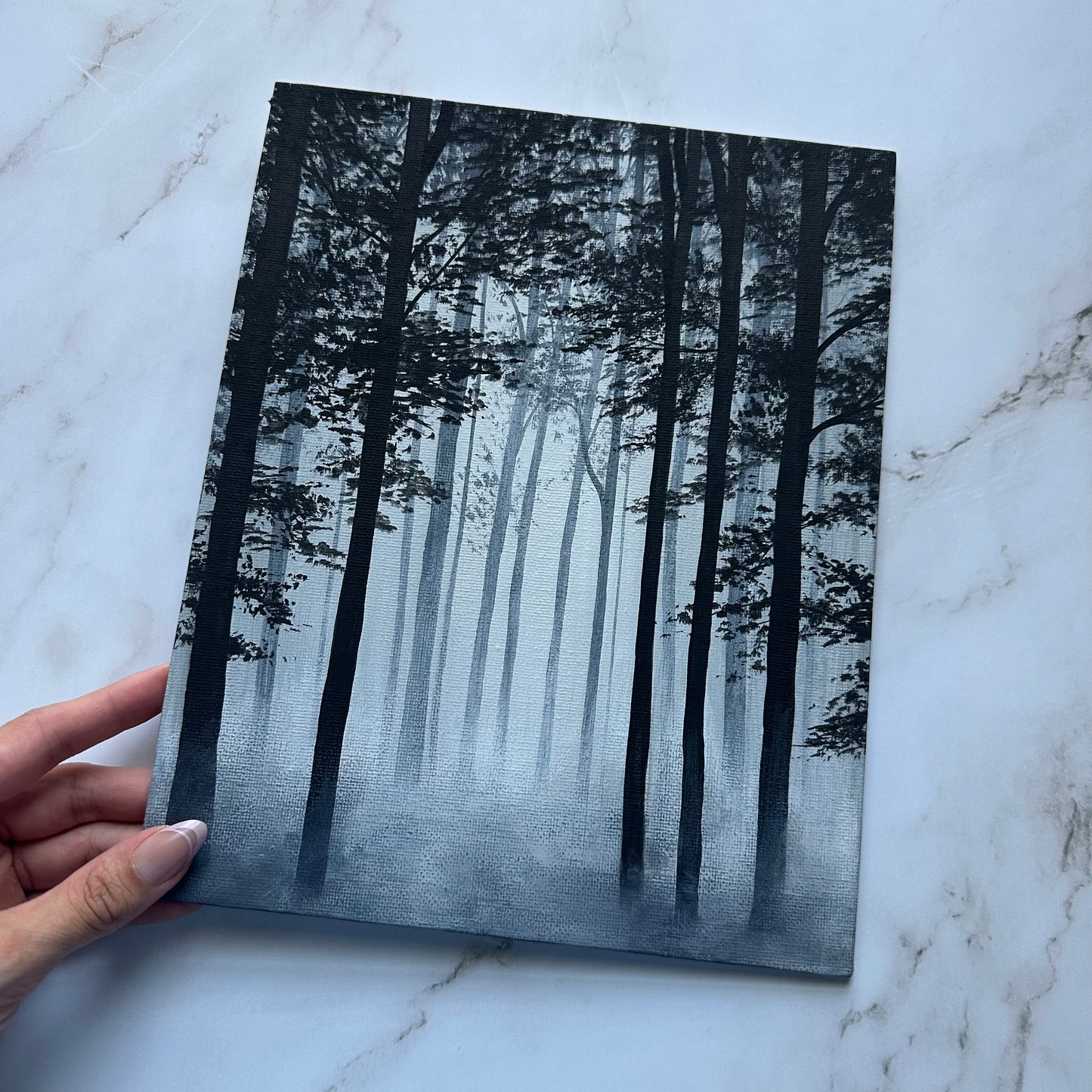 misty woods
