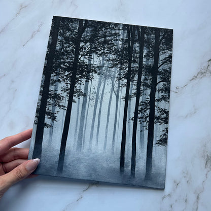 misty woods