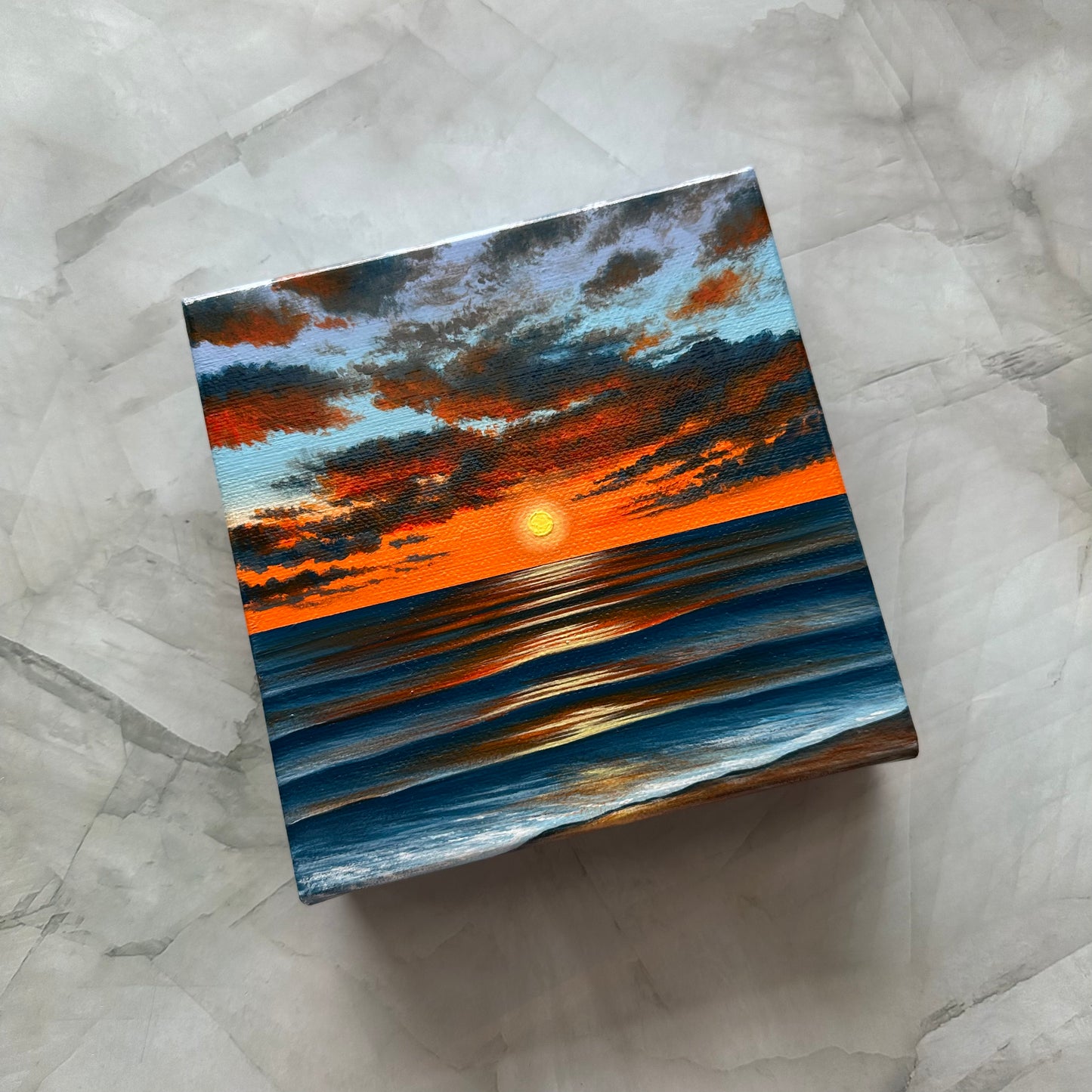 ocean in orange