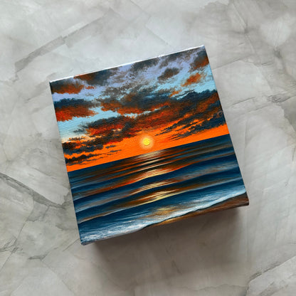 ocean in orange