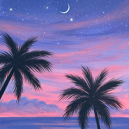 dreamy beach painting
