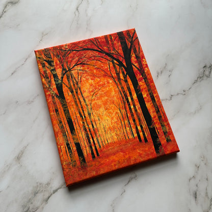 vibrant fall forest