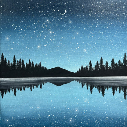 starry blue night sky