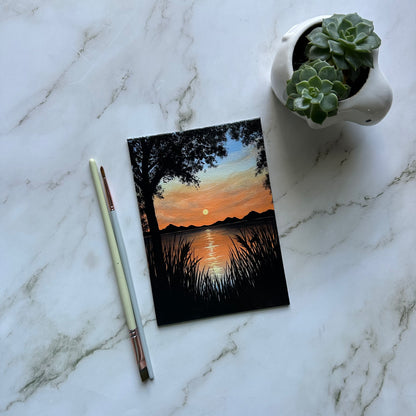 aesthetic fall sunset