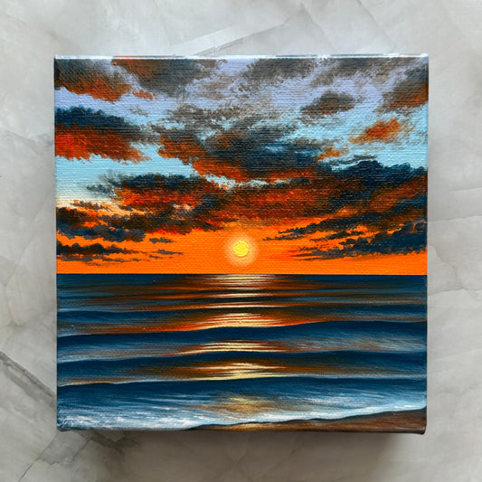 ocean in orange