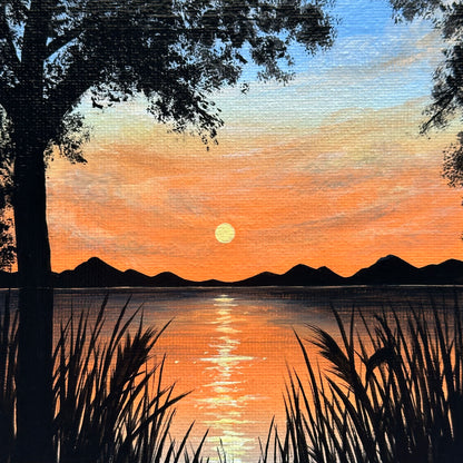 aesthetic fall sunset