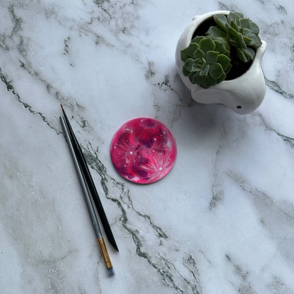pink moon mini magnet