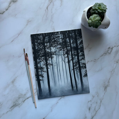 misty woods