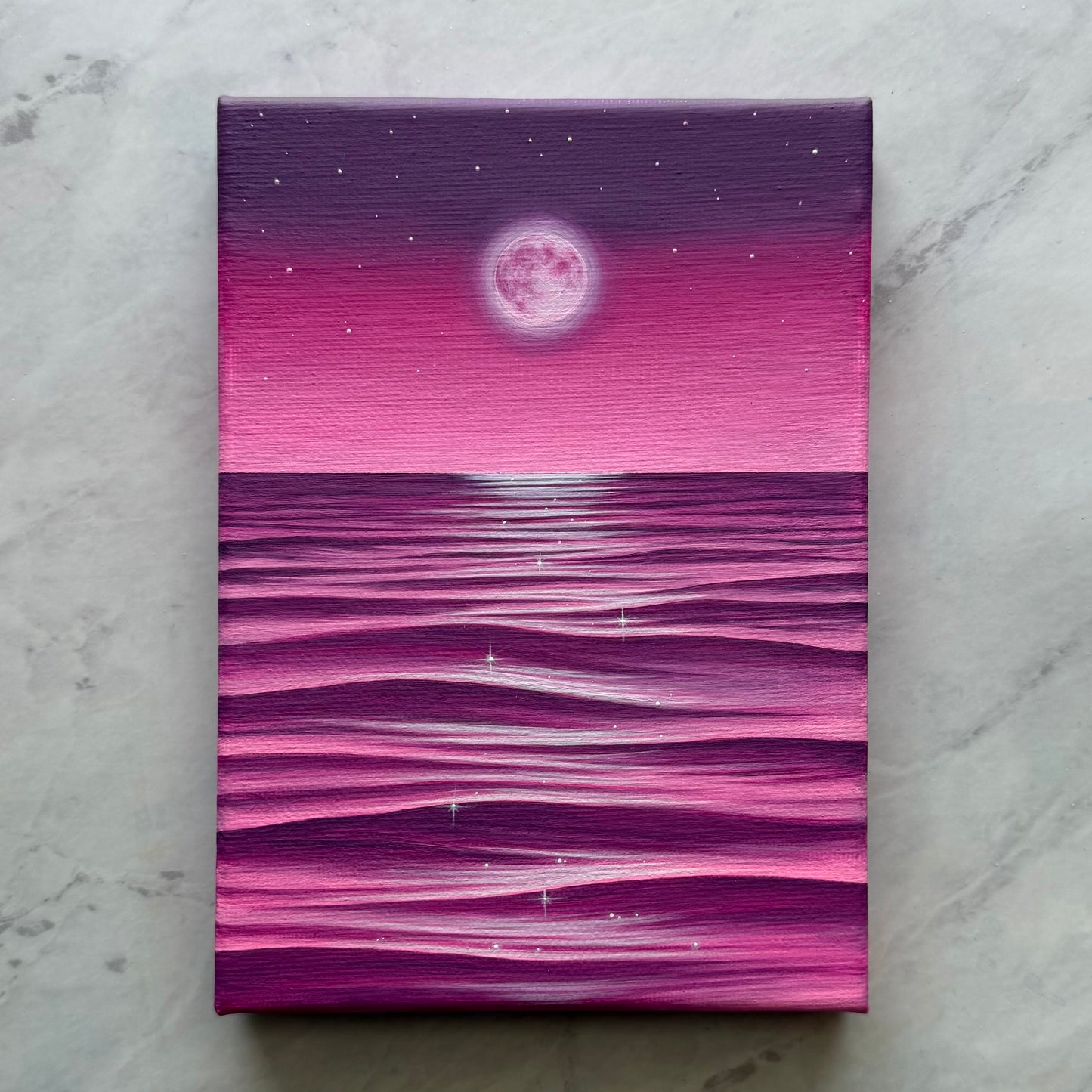 the sea in magenta