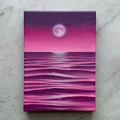 the sea in magenta