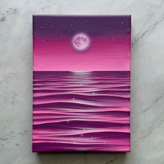 the sea in magenta