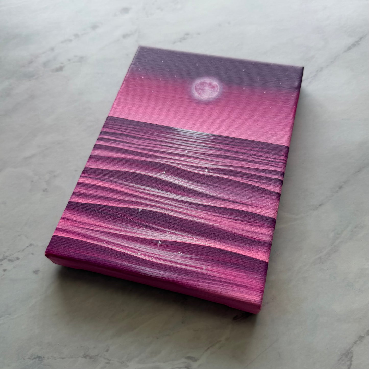the sea in magenta