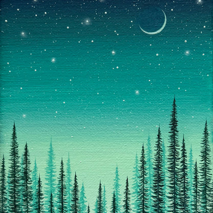 held by a mint sky