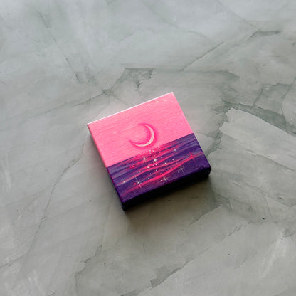 mini dreamy moon & sea with easel