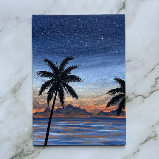 sunset at the beach