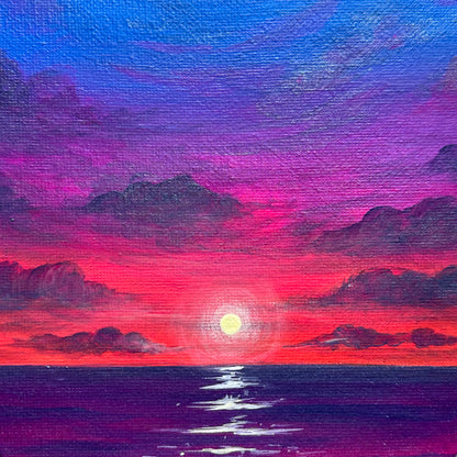 heart seascape sunset