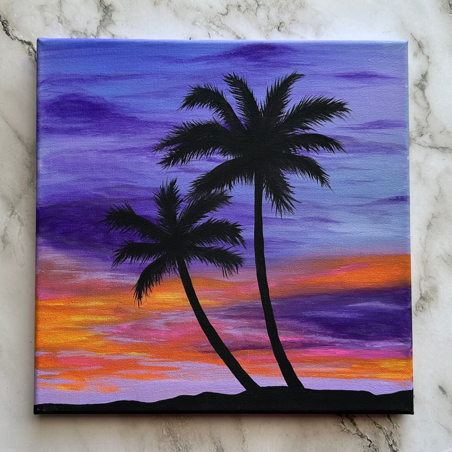 palm tree sunset