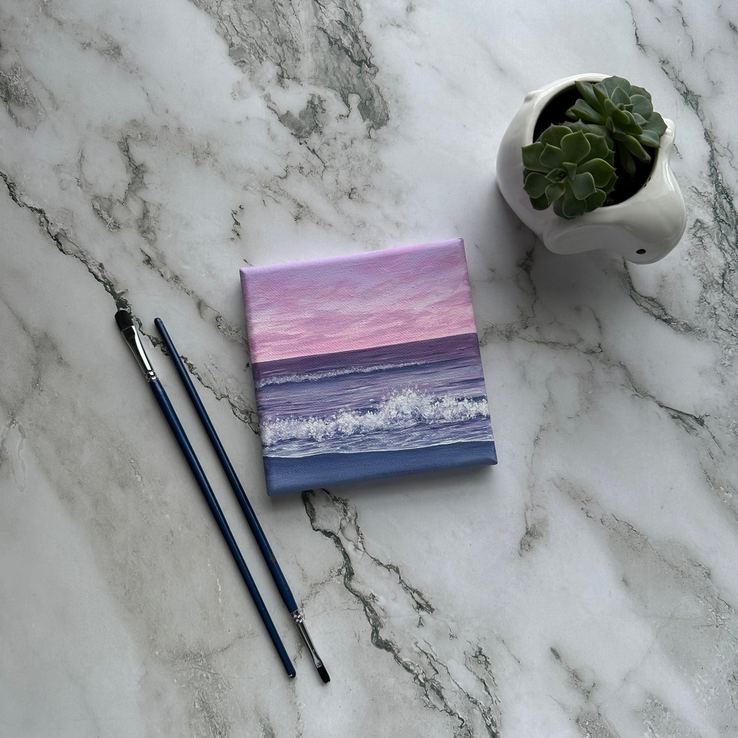 pastel seascape