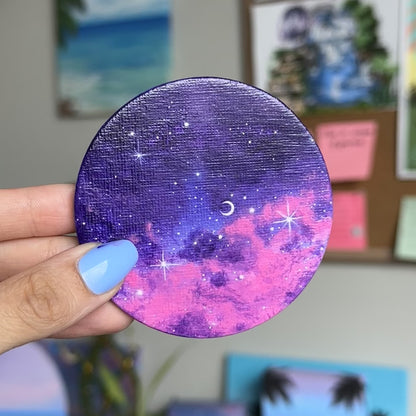dreamy clouds mini magnet